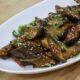 Soy sauce and gochujang eggplants