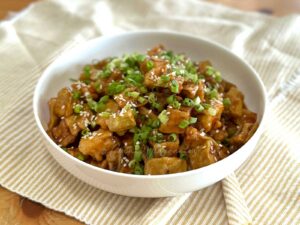 Sweet sour eggplants