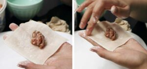 Filling wonton