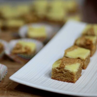 Butterscotch cheesecake brownies