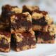 Chocolate chip cookie dough brownies