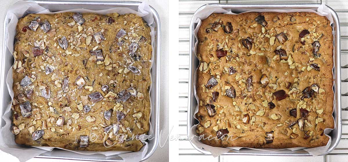 Food for the gods before and after baking