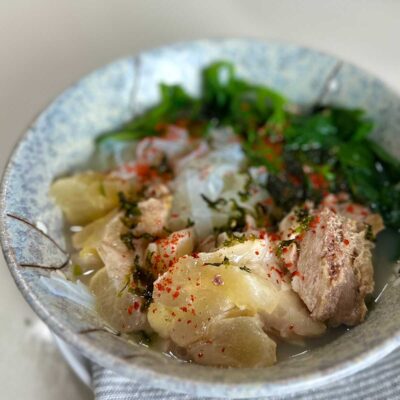 Beef tendon noodle soup