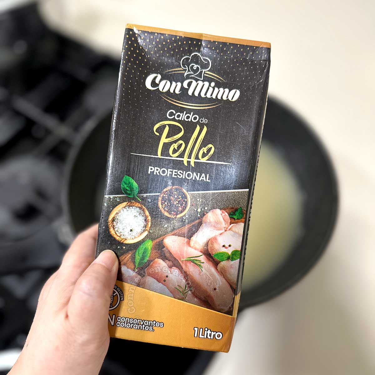 Con Mimo caldo de pollo