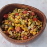 Corn, avocado and bean salad