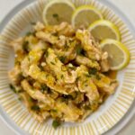 Chinese-style fish fillet with lemon sauce