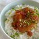 20-minute chicken braised in sweet spicy sauce served over rice