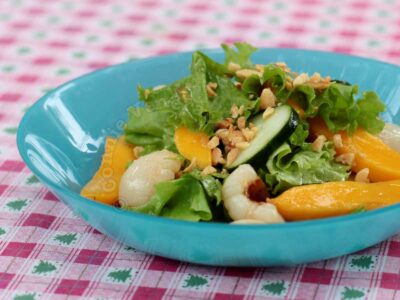 Lychee and mango salad