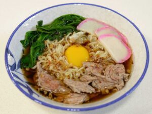 Sweet soy sauce beef ramen