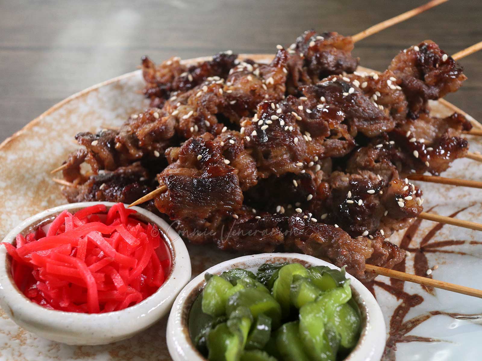 Korean-style grilled beef skewers