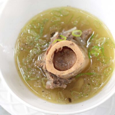 Slow cooker bone marrow soup