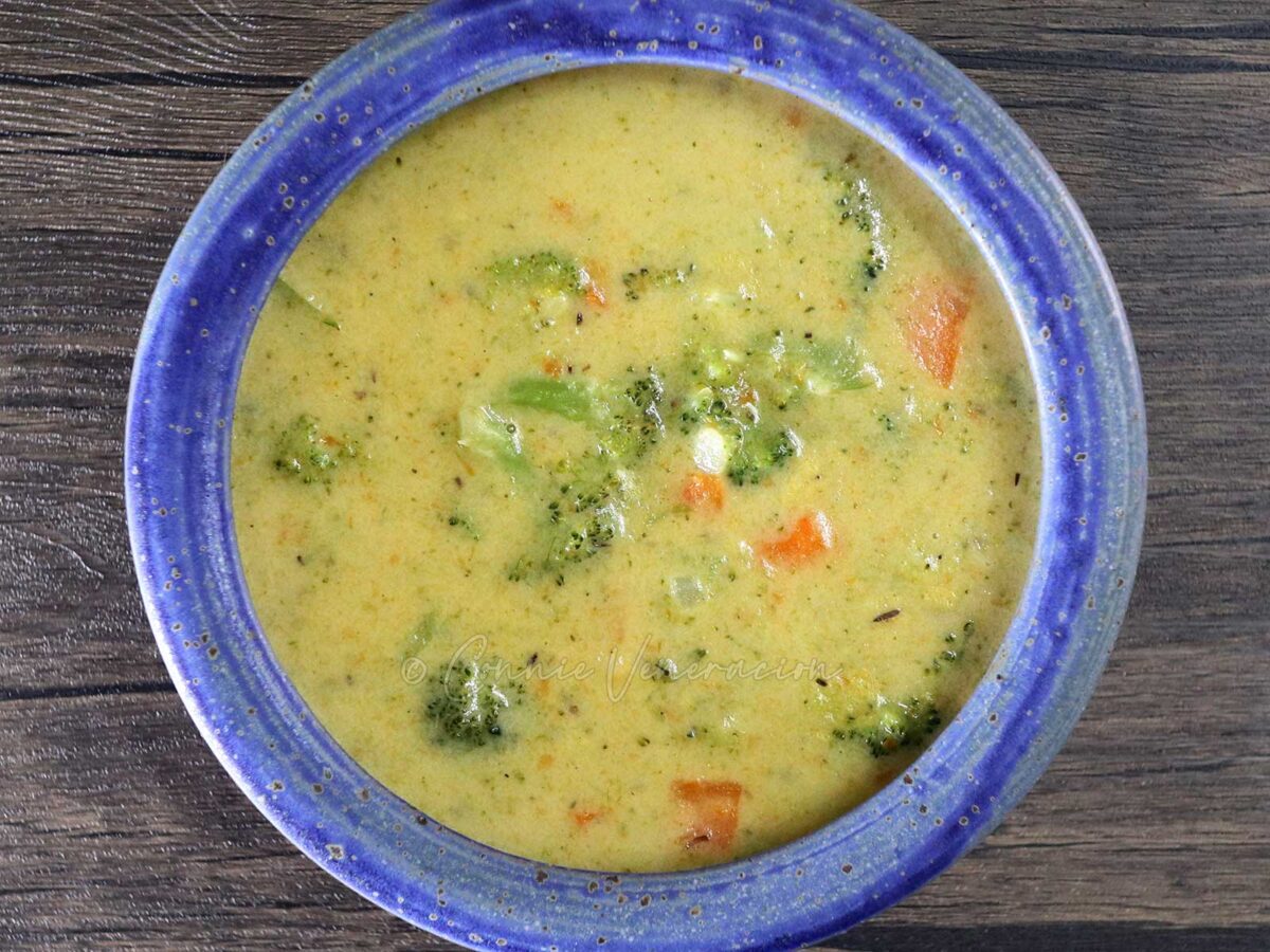 Broccoli and carrot chowder