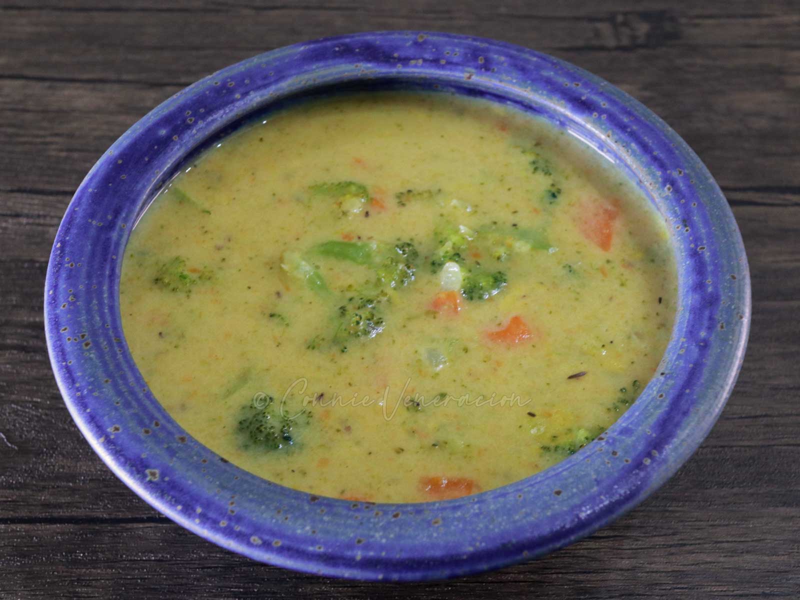 Broccoli and carrot chowder