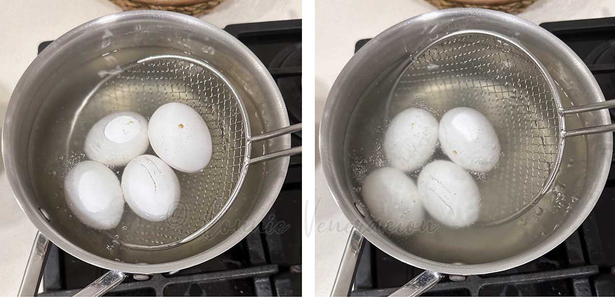 Boiling eggs