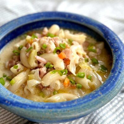 Sopas (Filipino chicken macaroni soup)