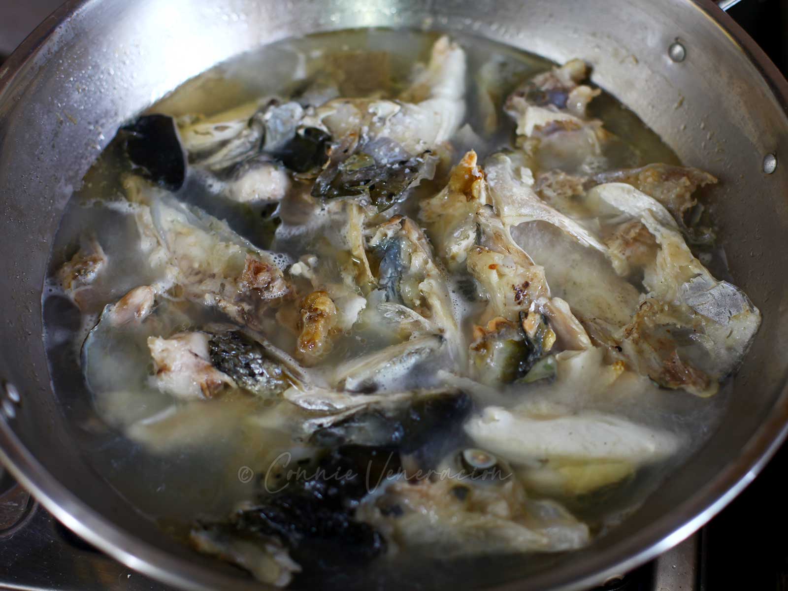 Fish heads and bones