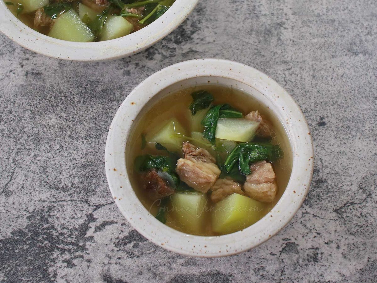 Ginger beef and vegetable soup