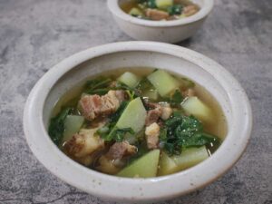 Ginger beef and vegetable soup