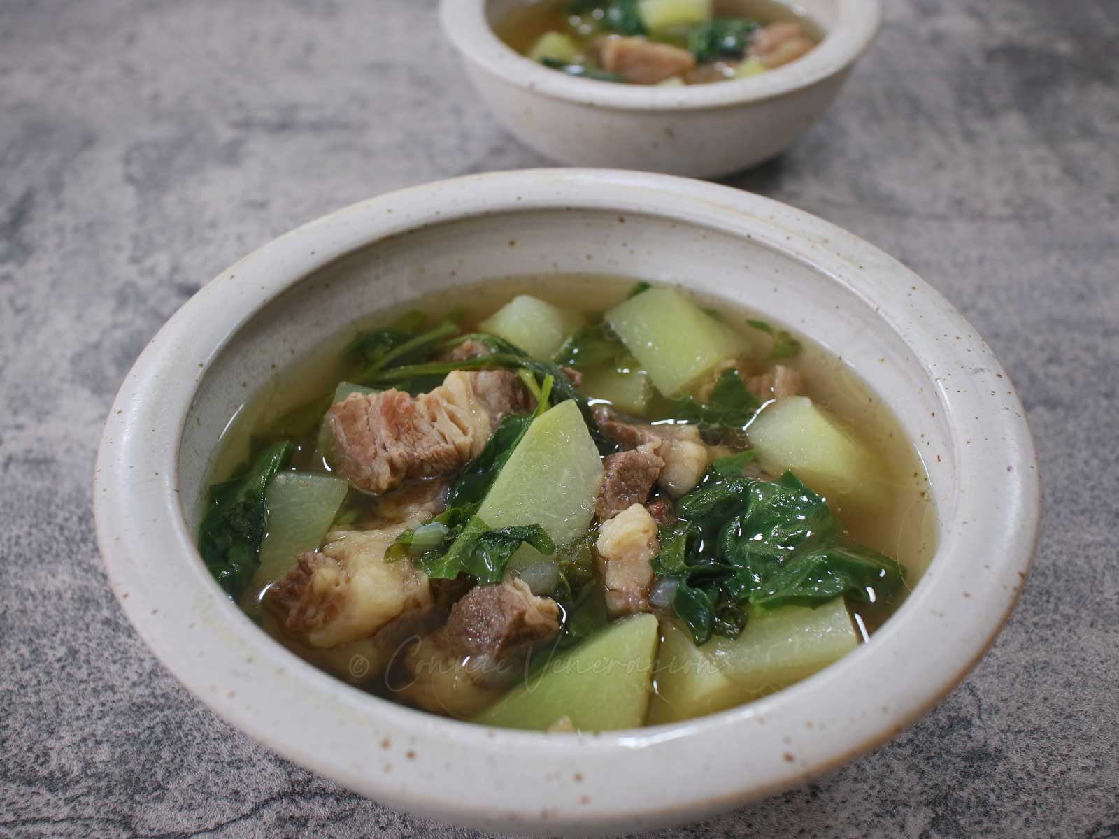 Ginger beef and vegetable soup