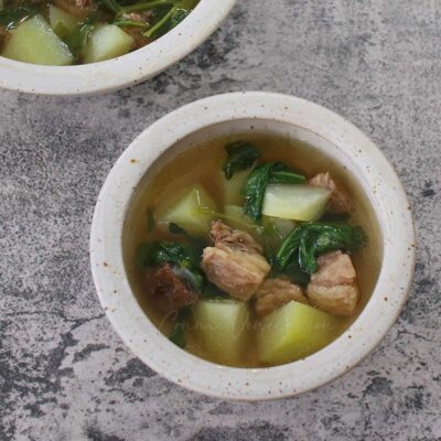 Ginger beef and vegetable soup