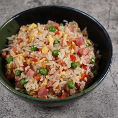 Ham and sausage fried rice