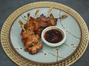 Air fried lemongrass pork belly
