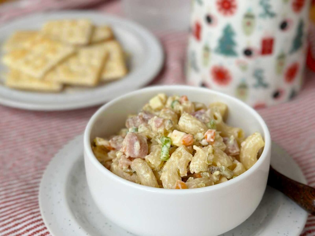 Ham and macaroni salad