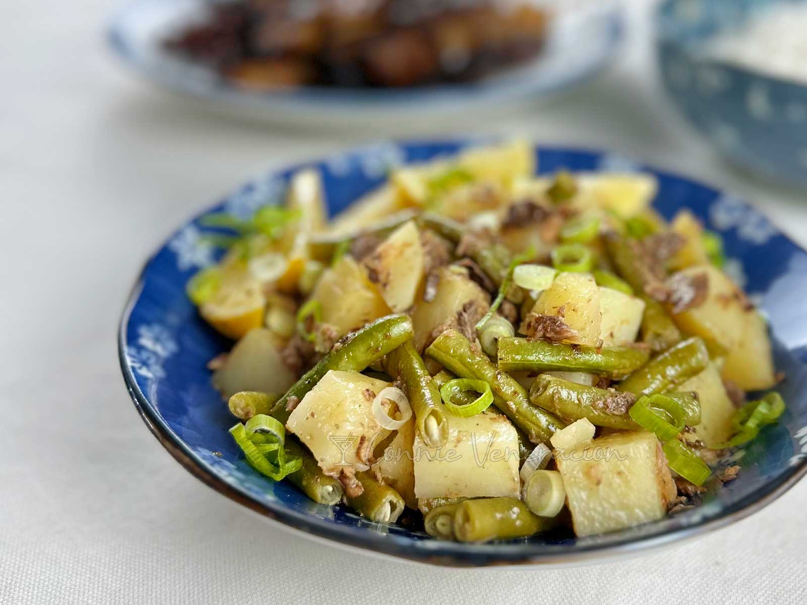 Potatoes and green beans salad
