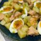 Potato, egg and salmon salad