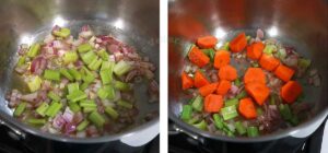 Saute vegetables