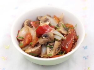 Easy pepper garlic mushrooms