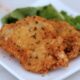 Chicken schnitzel with herbs and Parmesan