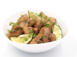 Lime butter garlic mushrooms
