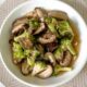 Shiitake and broccoli in soy garlic sauce