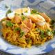 Kedgeree-inspired salmon and curry rice