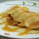 Crepes with apples and salted dulce de leche