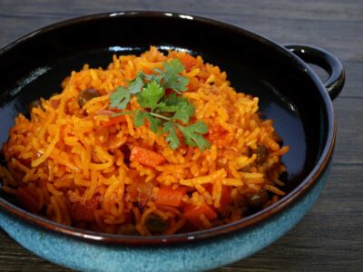 Arroz amarillo (yellow rice) con achiote