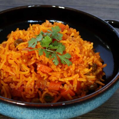 Arroz amarillo (yellow rice) con achiote