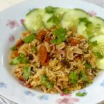 Bacon and sausage pilaf