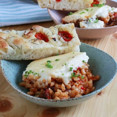 Baked macaroni and beef ragu with Mornay sauce