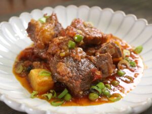 Spicy beef kaldereta