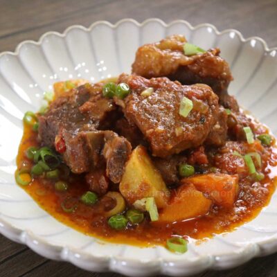 Spicy beef kaldereta