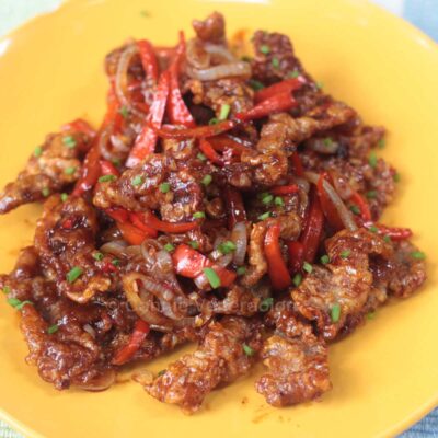 Beijing beef a la Panda Express