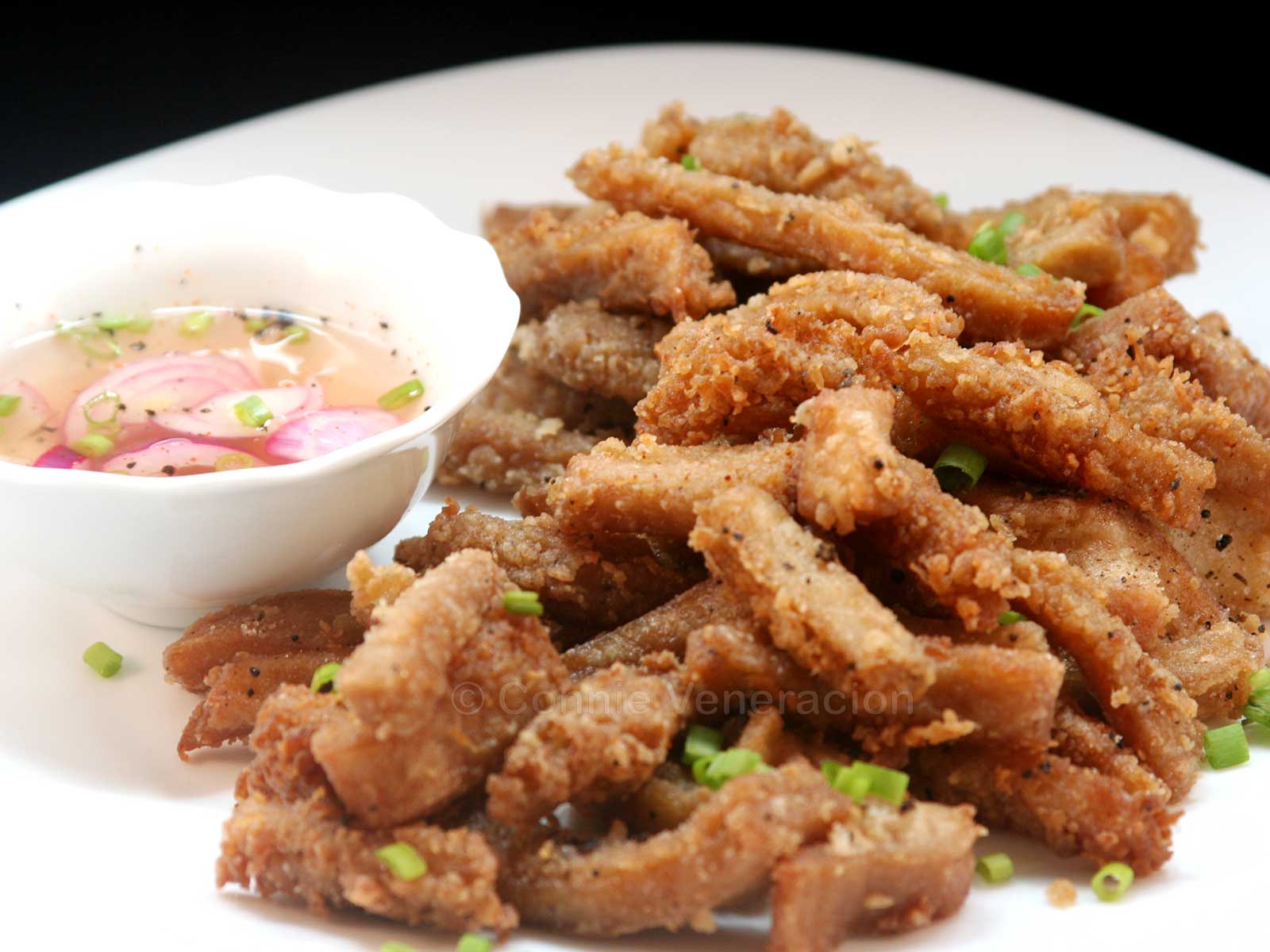 Crispy beef tripe