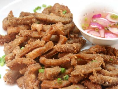 Crispy beef tripe