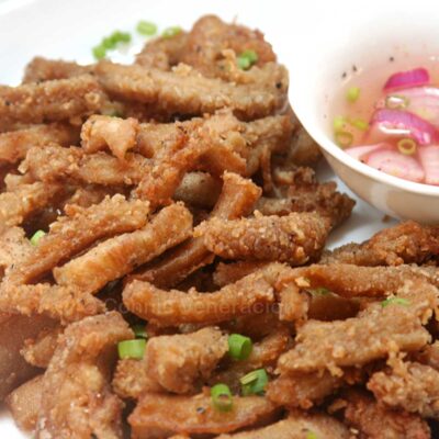 Crispy beef tripe