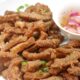 Crispy beef tripe