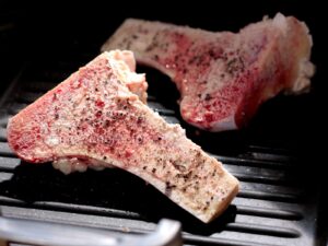 Grilled beef bone marrow