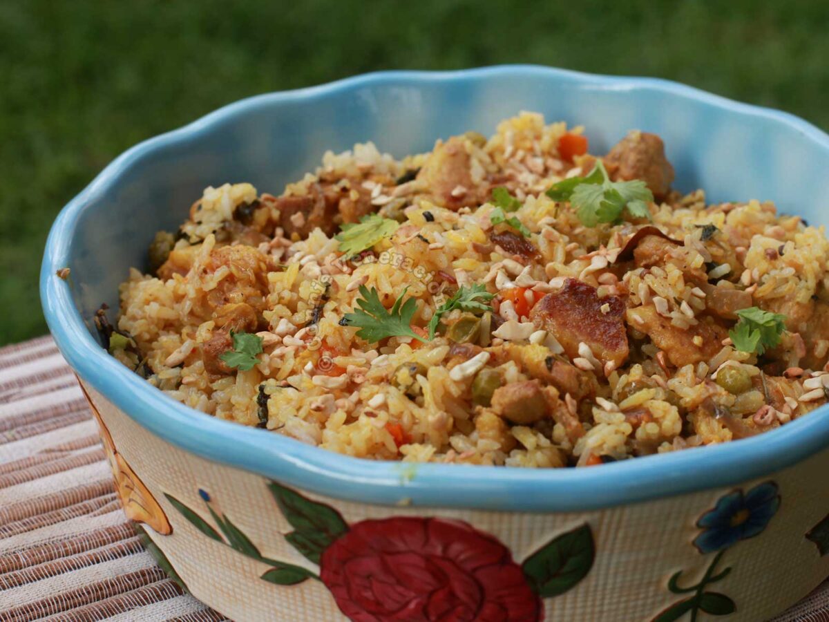Biryani-inspired lamb and rice casserole