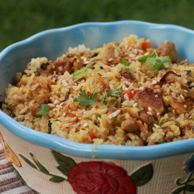 Biryani-inspired lamb and rice casserole